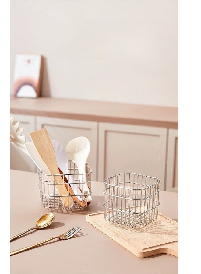 EAZZY Stainless Steel Wire Fruit Basket,Storage Bowl,Colander Bowl,1.5 L Countertop Fruit Bowl,Organizer for Fruits,Vegetables,and Snacks.13 x 13 x 10 cm - Image 4