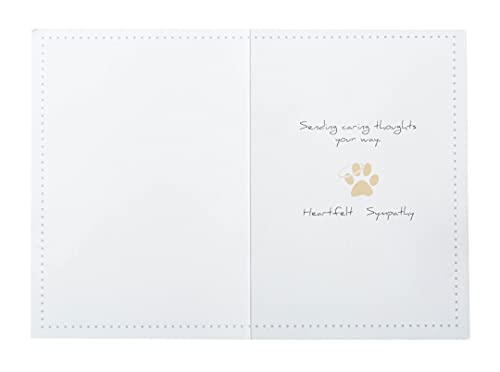 Dog Speak Pet Sympathy Card – “If There Ever Comes a Day...” – Memorial Card with Purple Floral Pawprint Design and Envelope – 4.75" x 6.75" - Image 3