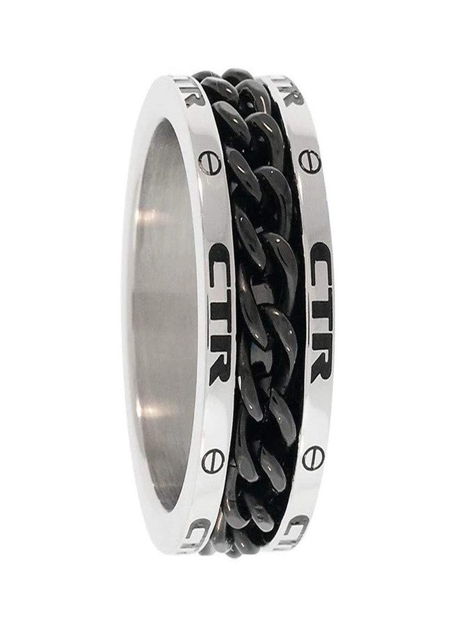 Ringmasters CTR Ring Stainless Steel w/Black "Lynx" - J137 (13) - Image 2
