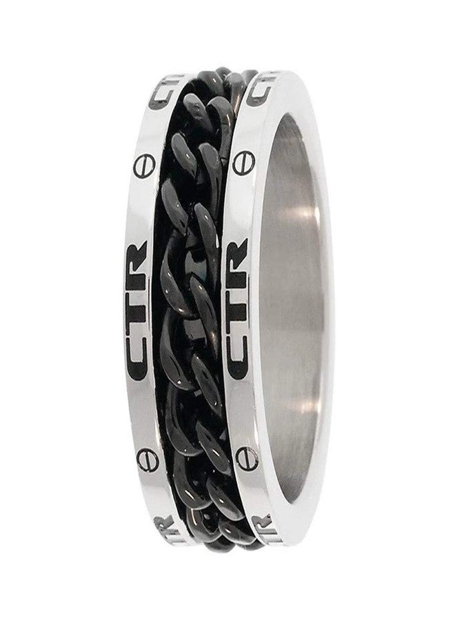 Ringmasters CTR Ring Stainless Steel w/Black "Lynx" - J137 (13) - Image 3