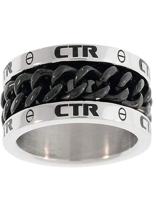 Ringmasters CTR Ring Stainless Steel w/Black "Lynx" - J137 (13) - Image 1