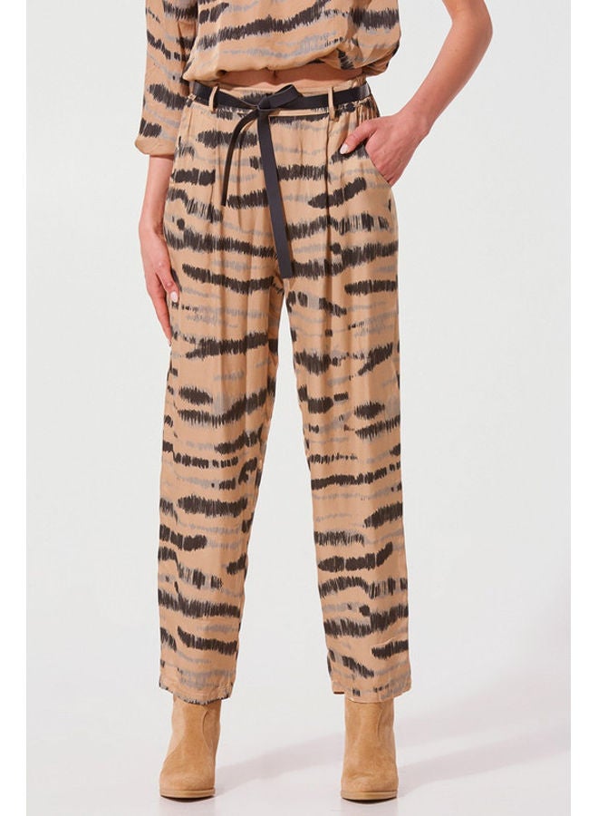 BSB Printed trousers in satin touch - Image 2