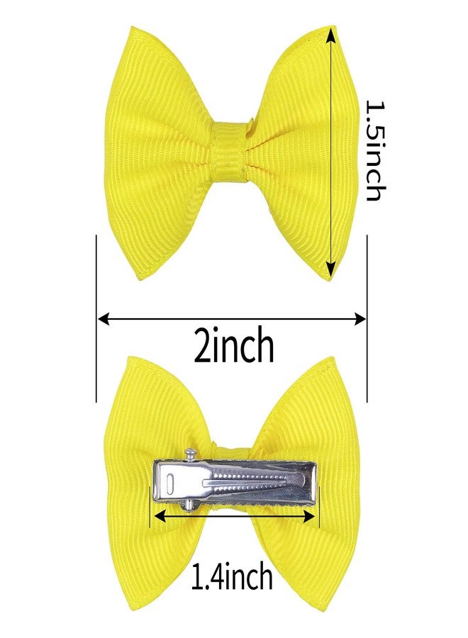 XIMA 48PCS(24pairs) Dog's Hair Bows Clips,Small Handmade Hair Accessories Bow Pet Puppy for Doggies Cat Kitten Rabbit Grooming Accessories (Mixcolors-48pcs Bows Hair Clip) - Image 4