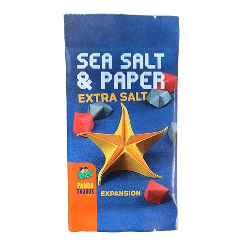 Pandasaurus Games Sea Salt and Paper Extra Salt Expansion 8 New Cards with Exciting Effects FastPaced Strategy Game for Kids Adults Ages 8 24 Players 3045 Minute Playtime Made by Pandasaurus Games - Image 1