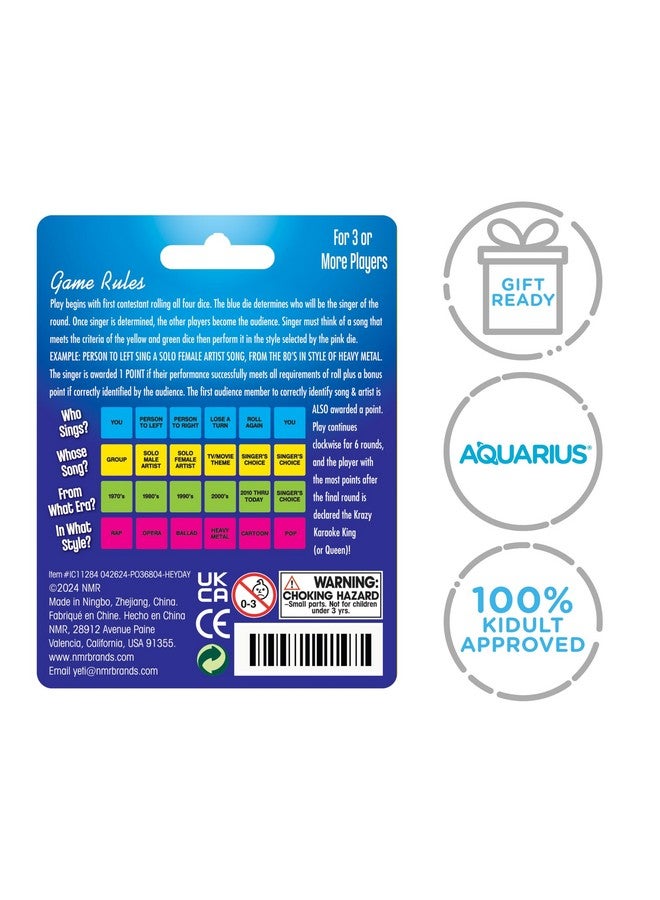 ICUP Krazy Karaoke Dice Set - Image 2