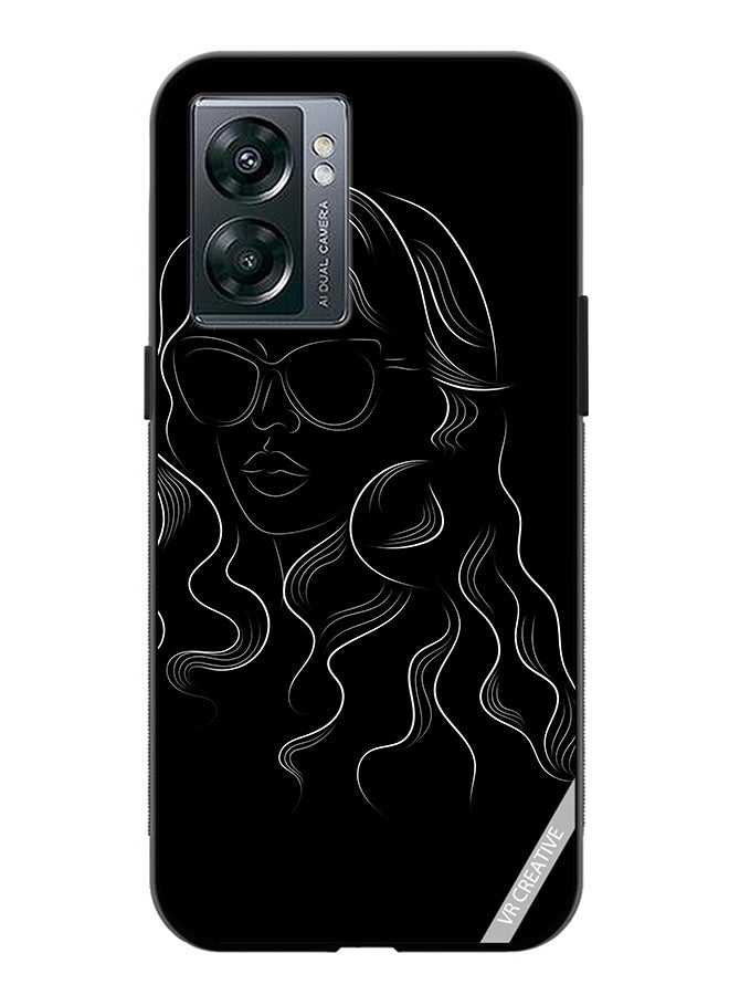 VR CREATIVE Protective Case Cover For Oppo A57 5G Glitter Hearts in Pink Background Design Multicolour - Image 1