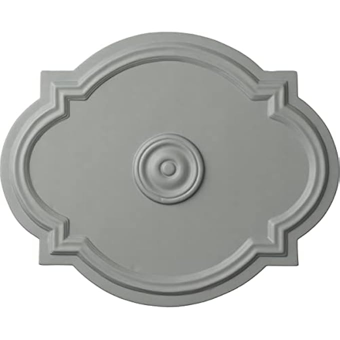 CM21WA WALTZ CEILING MEDALLION, 21 1/4"W X 17 3/8"H X 1"P (FITS CANOPIES UP TO 4 1/2"), FACTORY PRIMED - Image 1