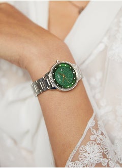 Alba ALBA series elegant classic new exquisite waterproof simple temperament quartz movement stainless steel strap Japanese and Korean watches women's watch green dial AH7W27X1  - Image 2