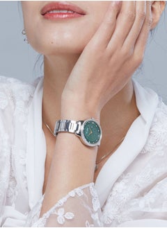Alba ALBA series elegant classic new exquisite waterproof simple temperament quartz movement stainless steel strap Japanese and Korean watches women's watch green dial AH7W27X1  - Image 3