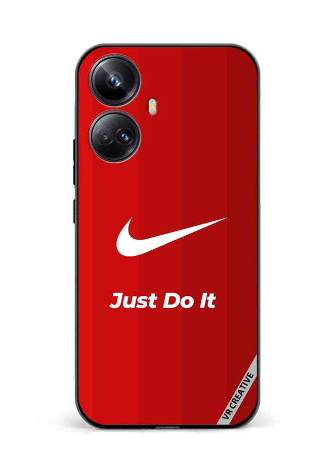 VR CREATIVE Protective Case Cover For Realme 10 Pro Plus Nike Logo Red Design Multicolour - Image 1