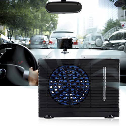 VINGVO Car Air Conditioner Fan, DC 12V Water Cooling Air Conditioning Fan Cooler Portable Mini Air Cooler Evaporative Water Cooler Cooling Fan for Car Truck Home - Image 1