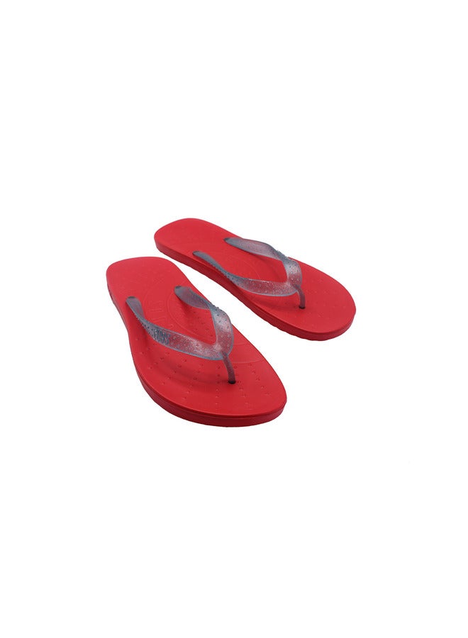 CUBS Everyday Wear Flip Flops With Glitter Strap For Women Lightweight And Easy To Wash