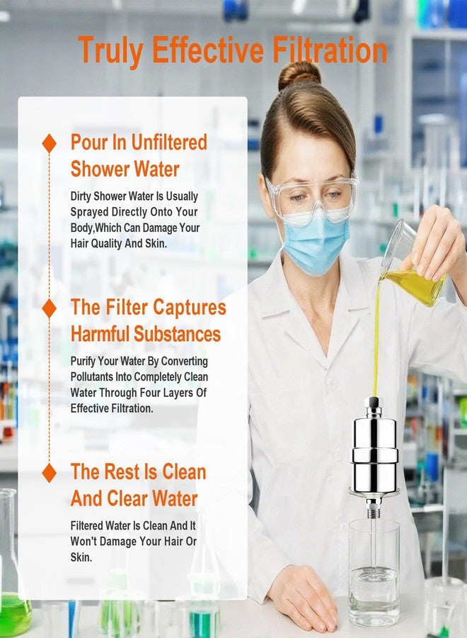 BBLIFE Stainless Steel 304 Durable Premium Metal Shower Filter, Pure Metal High Efficient Filter, to Reduce and Remove Chlorine and Heavy Metals, Improve Your Skin, Hair and Nails, BMSF-A - Image 4