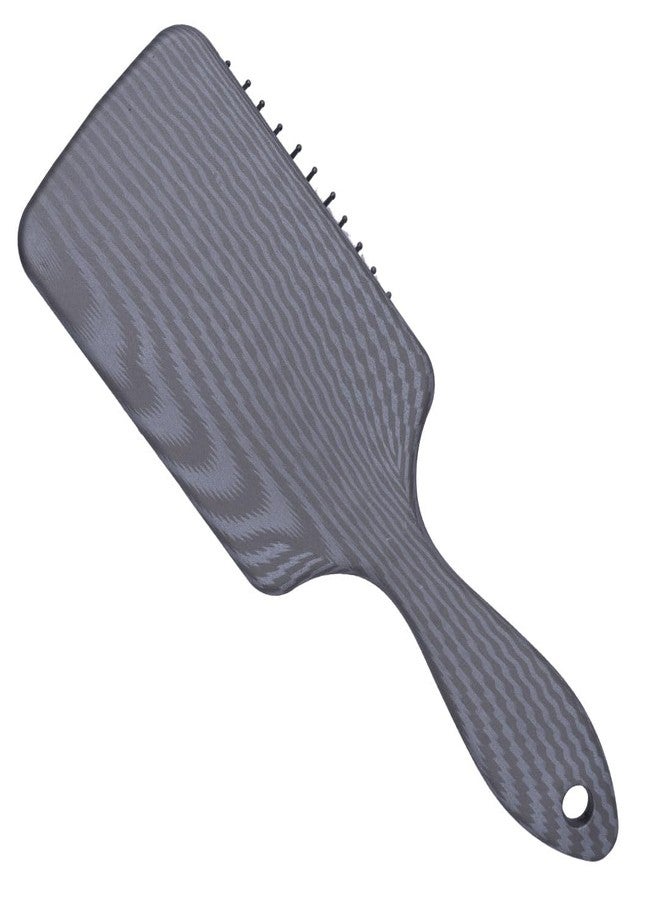 روتس فرشاة شعر ROOTS Truglam الرمادية ذات المقبض المسطح | شعيرات مرنة ذات أطراف ناعمة | تمنع خدش فروة الرأس وتلف الجلد المحيط بالشعر | مناسبة لجميع أنواع الشعر | للرجال والنساء | الطول: 8.54 بوصة، رقم الموديل: SLV P04 - Image 2