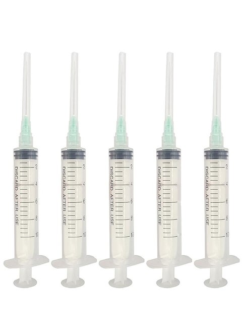 Disposable Syringe 5ml with 23g x 1 1/4" Needle Leur Lock (0.6x32mm) | Non pyrogenic + Non Toxic