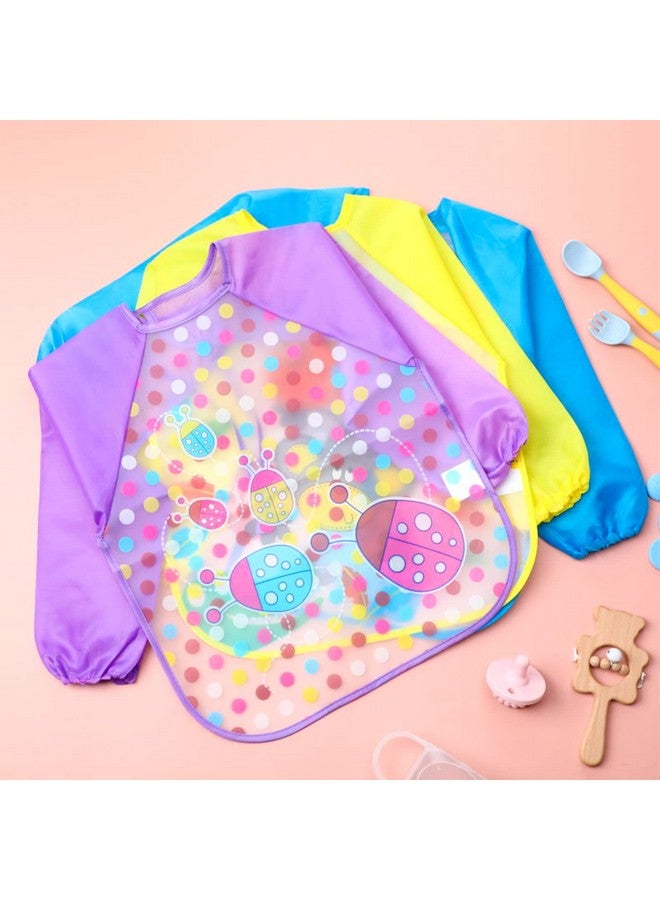 Jeere 36 Pcs Kids Art Smocks Bulk Toddler Smocks for Painting Waterproof Children's Paint Aprons Colorful Washable Long Sleeve Crafts Supplies for Classroom Baby Boys Girls Aged 1-4 Years - Image 5