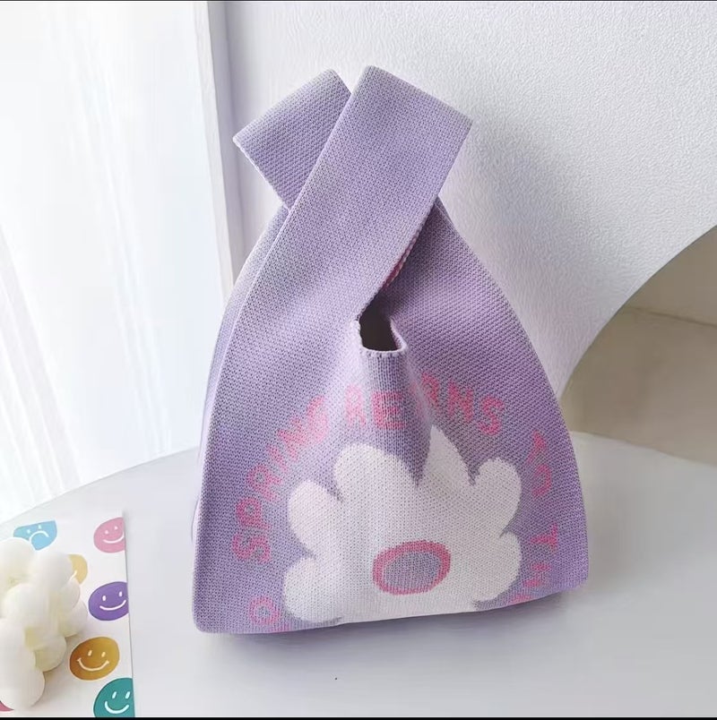 High-Quality Thickened Birthday Party Baby Gift Bag Polyester Knitted Bag Gift Woven Bag Handbag Tote Bag - Image 4