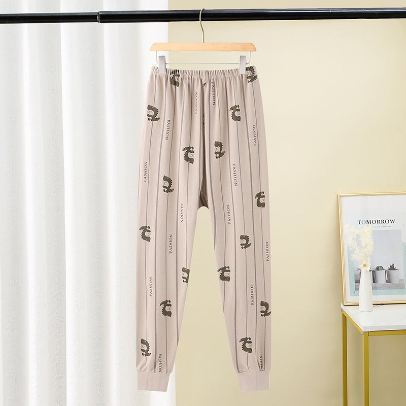 Plus-Size Children'S Base Layer Cotton Thermal Pants Single Pants For Boys And Girls, Large Cotton Thermal Pants Single Piece - Image 1