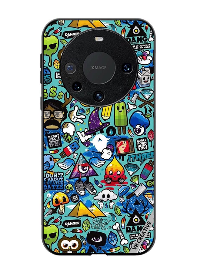 VR CREATIVE Protective Case Cover For Huawei Mate 60 Pro Plus Coooloie Design Multicolour - Image 1