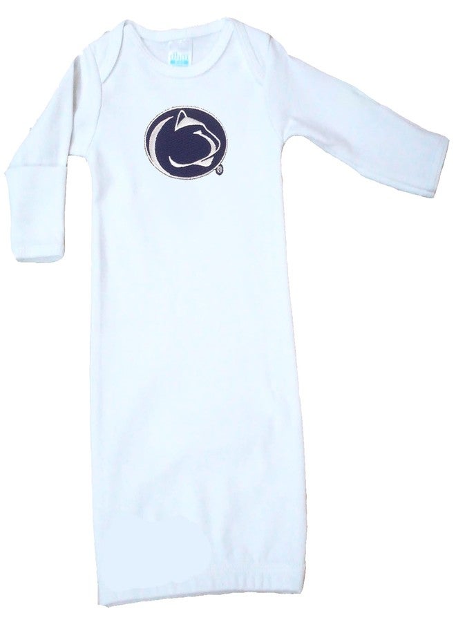 Future Tailgater Penn State Nittany Lions Baby White Layette Gown 0-3 Months - Image 1