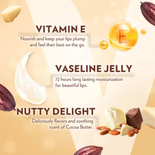 Vaseline Lip Therapy Lip Balm Mini, Cocoa Butter, 0.25 oz - Image 5
