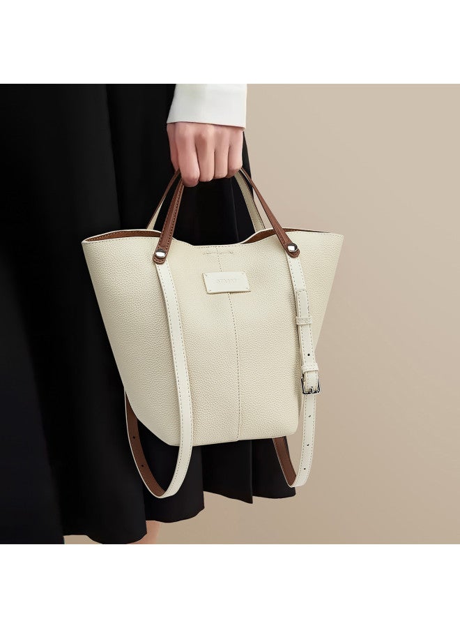 St&Sat Textured Bucket Bag, Handbag, Underarm Shoulder Bag, Commuter Minimalist Mother-daughter Bag For Women - Image 2