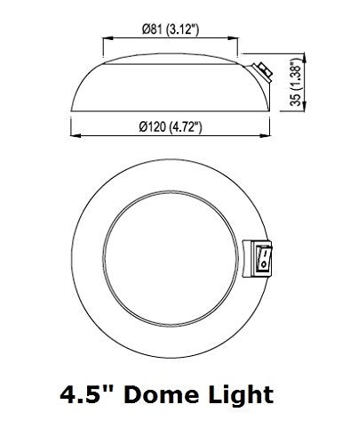 Pilotlights.net LED Dome Lamp - High Power White LED Downlight - 12 Volt - Fixed Mount - for Home, Auto, Truck, RV, Boat and Aircraft - Image 2