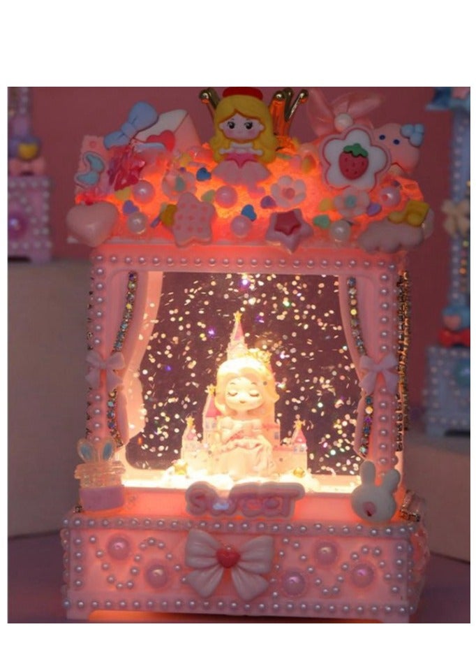 Girl's Creative Handmade Material Bag Making Night Light Birthday Gift Toy  - Image 3