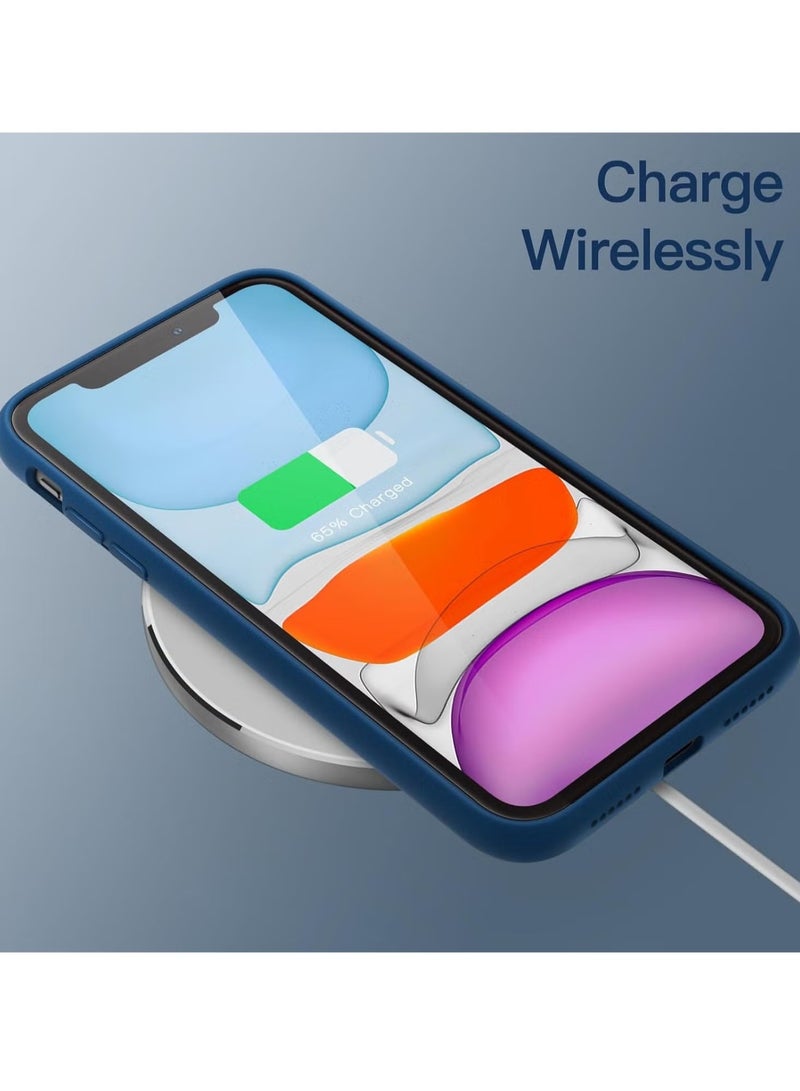 DUSALA iPhone 11 Case, Liquid Silicone Phone Case for iPhone 11 6.1 Inch, Colorful Silky-Soft Protective Cover (Blue) - Image 5