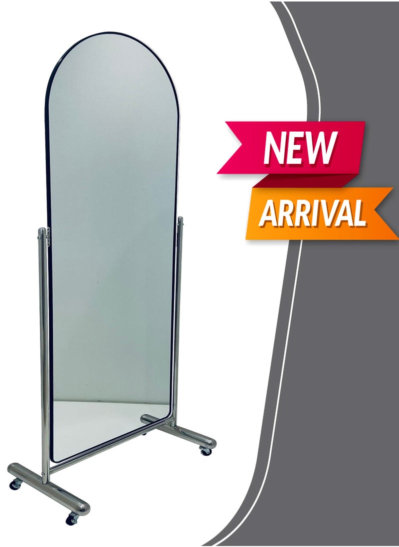 Generic - Full-length Mirror with Movable Wheels 110*216 CM - Image 1