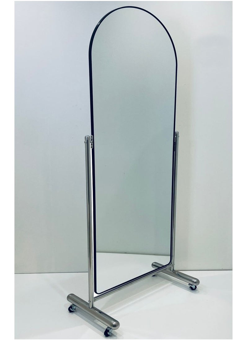 Generic - Full-length Mirror with Movable Wheels 110*216 CM - Image 1