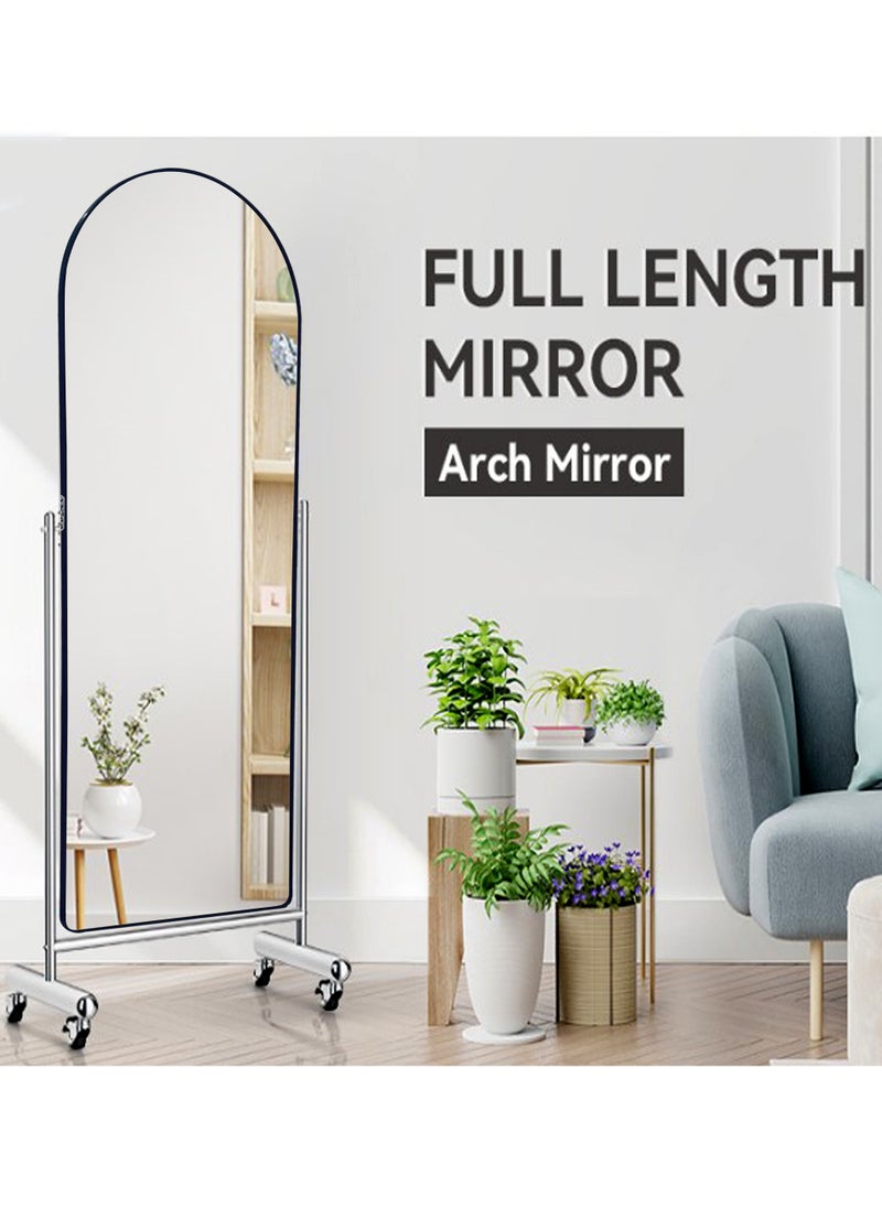 Generic - Full-length Mirror with Movable Wheels 110*216 CM - Image 1