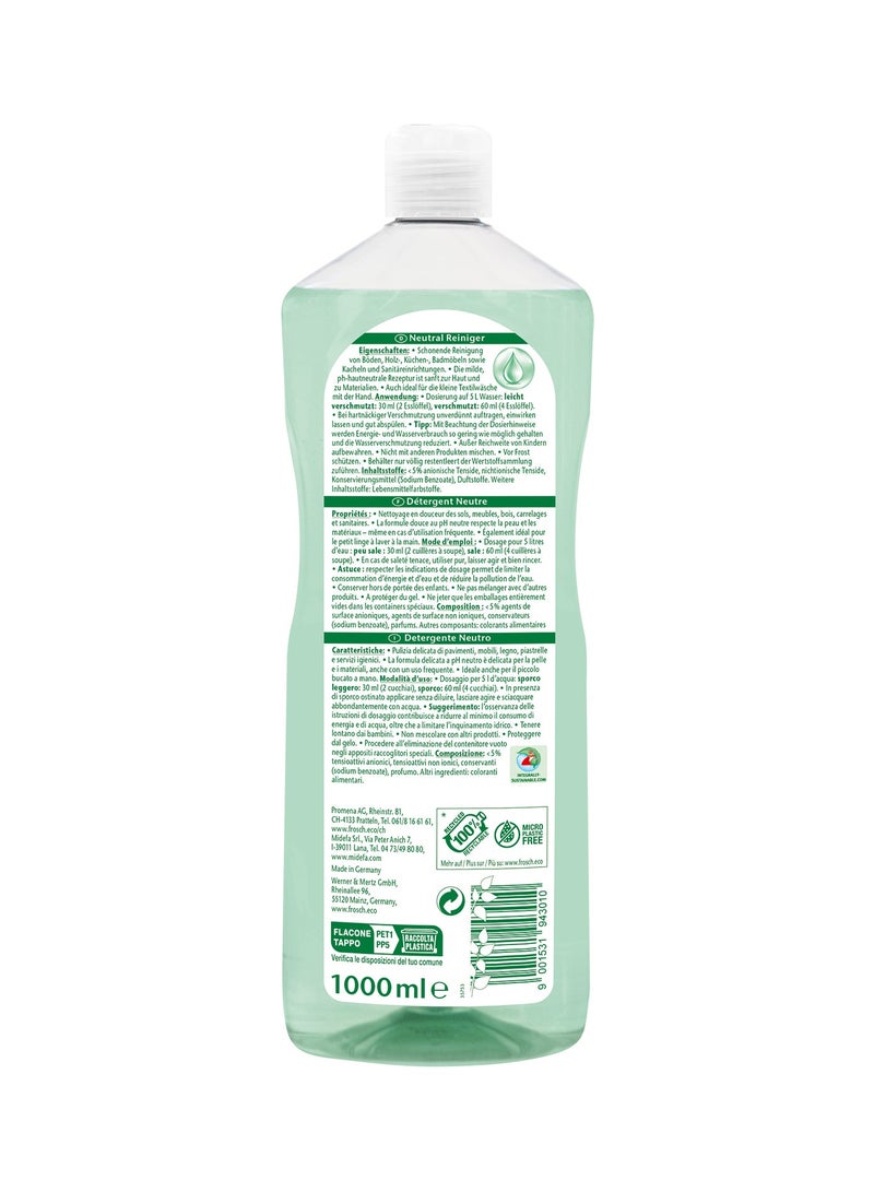 Frosch Ph Neutral Gentle and Effective Multi Surface Cleaner 1000ml  - Image 2