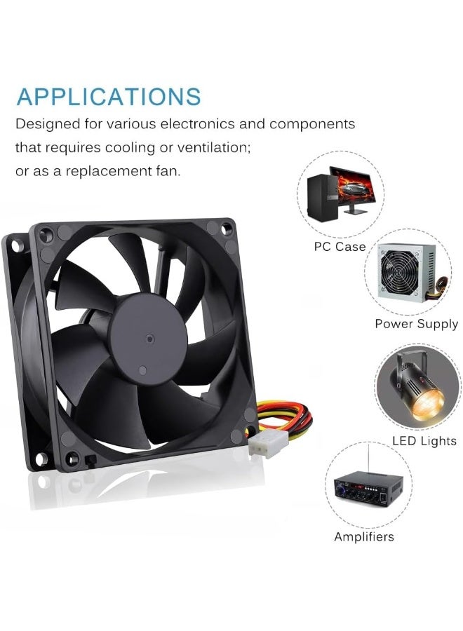 melfi Melfi Silent Brushless Cooling Fan  Ultra-Quiet Fan For Cpu, Gpu, Pc Case, Diy Electronics, Networking And Home Devices | Airflow, Long Lifespan, Multi-Purpose Use (12V, 60X60X15Mm)  - Image 5