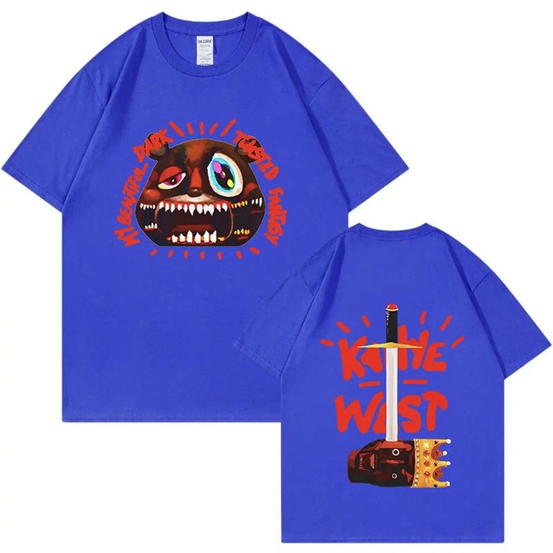 Rapper Kanye West T Shirt Music Album Graduation Graphic T-Shirts - Image 4