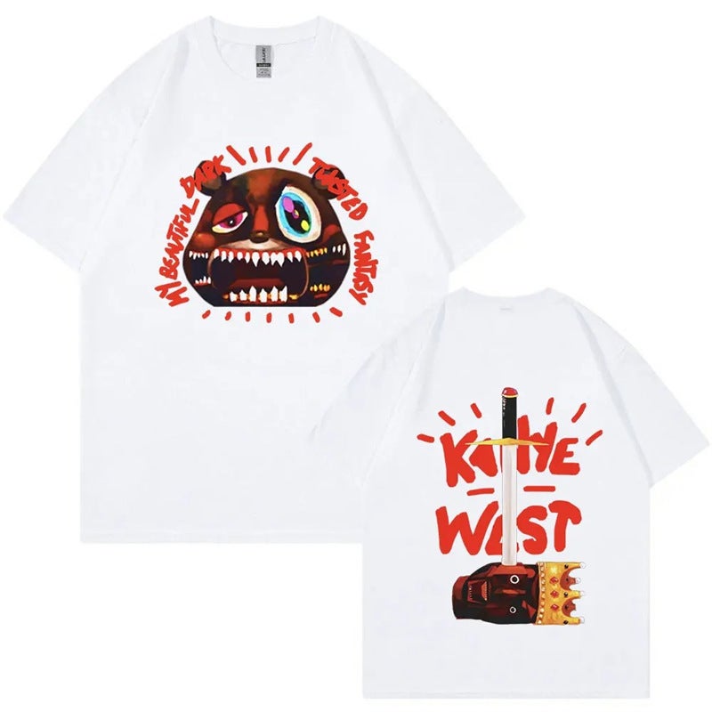 Rapper Kanye West T Shirt Music Album Graduation Graphic T-Shirts - Image 5