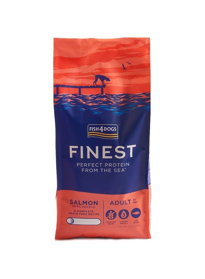 (فيش٤دوجس) طعام الكلاب الجاف Fish4Dogs Finest Salmon Large Kibble للبالغين 6 كجم - Image 2