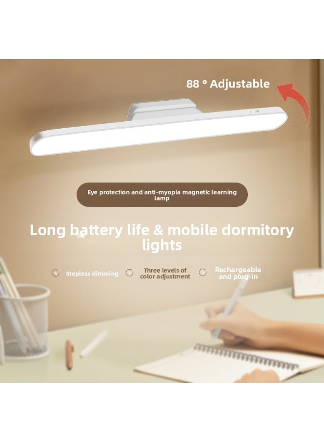 Eye-Caring LED Desk Lamp for Students - Magnetic Clip-on Light with Rotatable Design, Ideal for Dorm Beds, Bedroom Headboards and Desks - Image 1