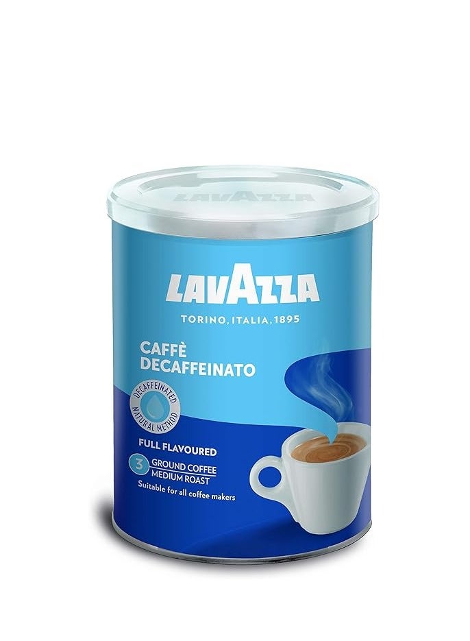 Lavazza Decaffeinated Ground Coffee Classico - Medium Roast - 250 g - Image 1