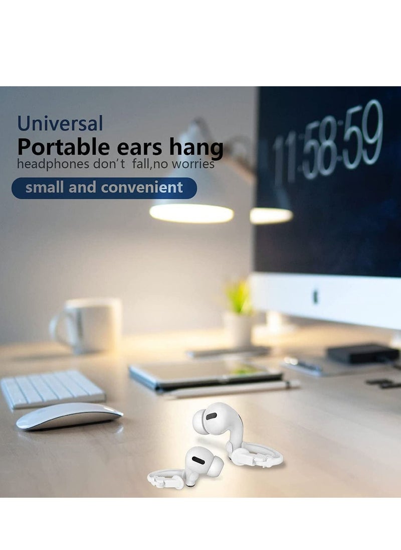 Y&D - Anti-Lost Ear Hook for AirPods 2 Pair, Anti-Slip Sports Clip, Earphones Accessories Compatible 1/2/Pro Or Earpods/Earbuds Headphones Running, Cycling (Transparent) - Image 1