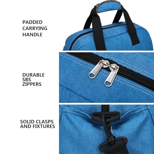 Ineetatu 14 inch Small Gym Bag for Women & Men, Mini Duffel Bag for Travel Sports Lightweight Carry On Bag,Navy Blue - Image 5