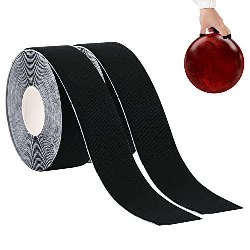 Cosmos 2 Rolls Bowling Finger Tape Elastic Thumb Tape Protective Bowling Ball Accessories for Bowler Sport Exercise Workout, Each Roll 2.5 cm Wide x 5m - Image 1