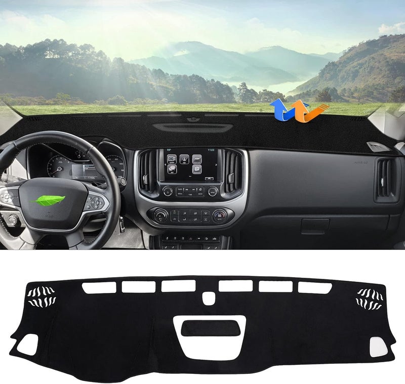 Autorder Dashboard Cover Mat for 2015-2022 Chevrolet Colorado - Flannel Sunshade UV Protector - Image 1