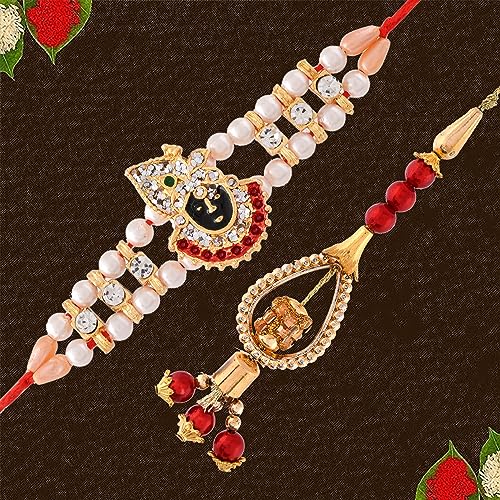 Gift Arcadia Rakhi for Brother and Bhabhi with Mug Gift Combo, Rakhi with Mug for Bhaiya Bhabhi, Rakshabandhan Gift for Couple, 330ml (RCOM016) - Image 2