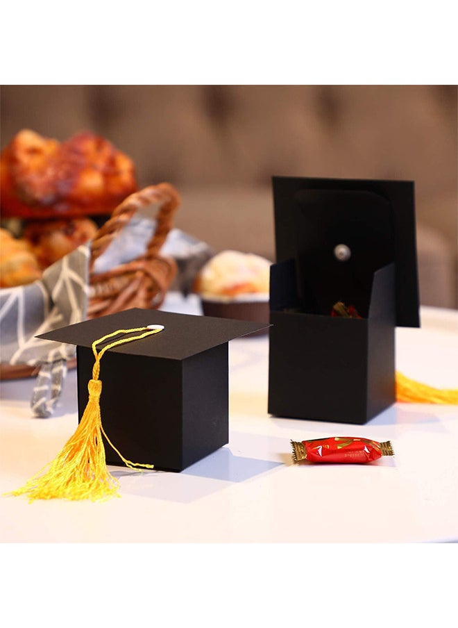 Depend 20 Packs Graduation Hat Candy Box Graduation Gift Box With Fringe For Graduation Party Supplies Decorative Candy Chocolate Souvenirs  - Image 5