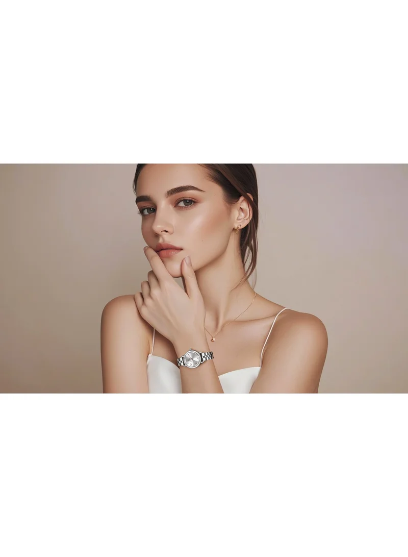 سافيرو ساعات سابفيرو نسائية فاخرة من الستانلس ستيل، ساعة يد نسائية أنيقة مقاومة للماء ، هدية مثالية للنساء