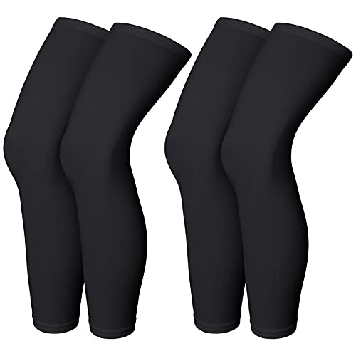 Skylety Compression Leg Sleeve Full Length Leg Sleeves Sports Cycling for Men Women Running BasketballXsBlack - Image 1