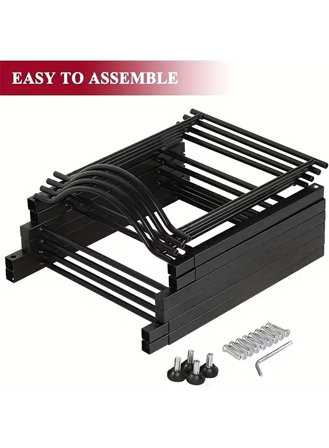 RollsTimi  3-Tier Water Jug Rack, 5 Gallon Detachable Water Bottle Holder for Kitchen, Office, Home, Black - Image 2