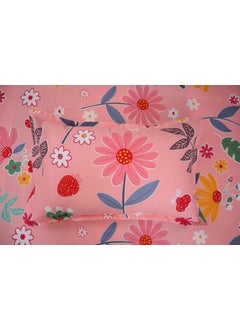 PRINDA PRINDA Presents Single Flat Bedsheets Size90 inch x 60 inch with 1 Pillow Cover 18 inch X 28 inch ColorPeach  - Image 4