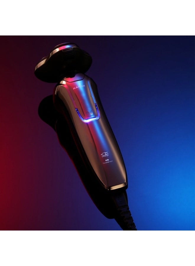 كاي روي مدية كهربائية للرجال - ماكينة حلاقة قابلة للشحن للاستخدام الرطب والجاف مع شحن سريع، مقاومة للماء، شفرات تدور 12000 مرة في الدقيقة، شاشة LED، وقفل للسفر - Image 3